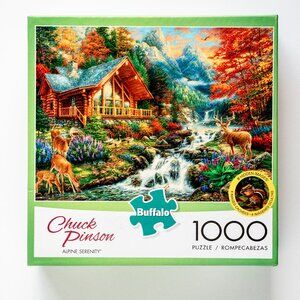 NEW “Alpine Serenity" 1,000 Piece Puzzle ~ Buffalo Games ~ Art by Chuck Pinson